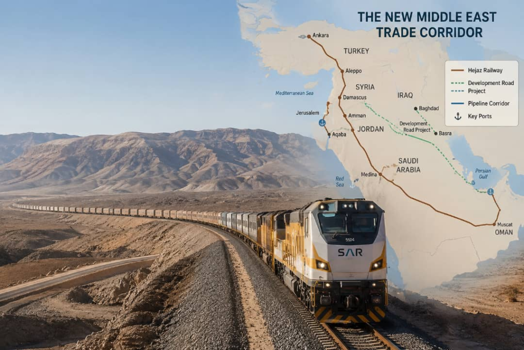 The new Middle East Trade Corridor emerges after the Strait of Hormuz is closed