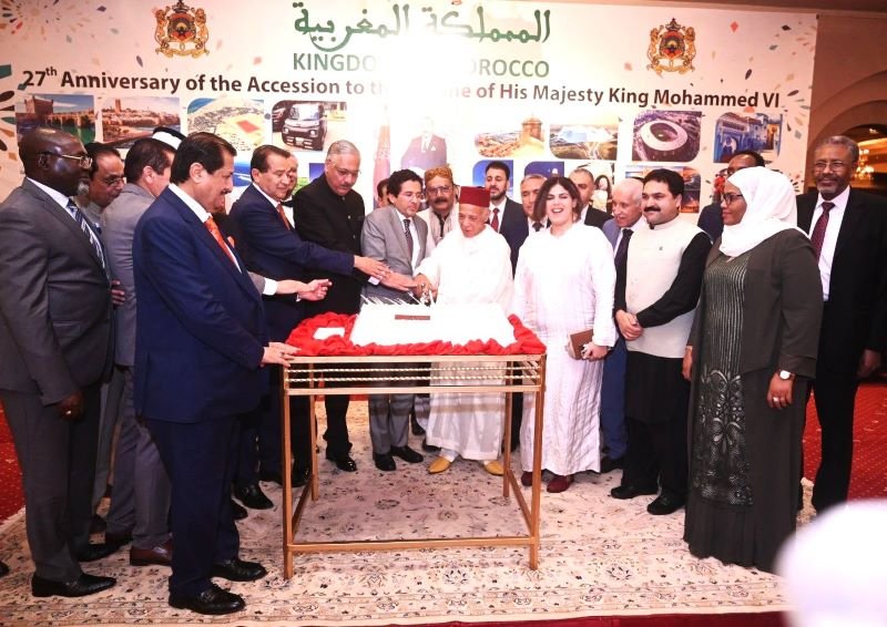 Morocco Marks 27 Years of King Mohammed VI’s Reign on Throne Day Islamabad (GNP): The Embassy of the Kingdom of Morocco in Islamabad hosted a reception to commemorate the 27th Anniversary of the Accession of His Majesty King Mohammed VI to the Throne. The event was hosted by H.E. Mohamed Karmoune, Ambassador of the Kingdom of Morocco to Pakistan, and brought together a large gathering of diplomats, government officials, parliamentarians, members of the business community, civil and military officials, civil society representatives, and media personnel. Federal Minister for Petroleum Ali Pervaiz Malik attended the ceremony as the chief guest. He joined Ambassador Mohamed Karmoune and other distinguished guests in cutting a commemorative cake to mark the occasion. The reception reflected the enduring friendship between Pakistan and Morocco and reaffirmed the shared commitment of both countries to strengthening diplomatic, economic, and cultural ties. Among those present were the Honorary Consuls of Morocco in Karachi and Lahore, ambassadors, defence attachés from various countries, parliamentarians, senior civil and military officials, members of civil society, business leaders, and journalists community. In his welcome address, Ambassador Mohamed Karmoune highlighted Morocco's remarkable economic and social progress achieved under the leadership of His Majesty King Mohammed VI since his accession to the throne. He noted that despite global economic challenges and international crises, Morocco has succeeded in building a more competitive, diversified, and open economy. The Ambassador said that Morocco's industrial exports have more than doubled since 2014, particularly in the automotive, aviation, renewable energy, food processing, and tourism sectors. These industries have become major drivers of investment, employment, and sustainable economic growth. He further stated that Morocco has emerged as a strategic economic partner with access to nearly three billion consumers worldwide through an extensive network of free trade agreements. The country is currently implementing several large-scale development projects in water management, desalination, food security, infrastructure, and energy sovereignty, all aimed at improving the quality of life for citizens across the country. Ambassador Karmoune invited Pakistani investors and entrepreneurs to explore investment opportunities in Morocco, either by participating in these major development projects or by establishing businesses that could benefit from Morocco's investor-friendly environment and its access to international markets. Emphasizing the importance of bilateral cooperation, he said Pakistan and Morocco should further strengthen their relations through increased high-level exchanges and collaboration across multiple sectors to create long-term partnerships between the two brotherly nations. He also announced that both countries are expected to hold a series of high-level meetings to expand cooperation in various fields, enhance bilateral trade, increase imports and exports, and identify industries where Moroccan and Pakistani businesses can work together more closely. Addressing the gathering, Chief Guest Federal Minister for Petroleum Ali Pervaiz Malik described Morocco's National Day celebrations as a symbol of the country's rich heritage, national pride, resilience, and continued journey towards progress and peace. He praised Morocco's achievements in sustainable development, regional cooperation, and effective governance. The Minister also appreciated Morocco's consistent support for Pakistan at international forums and reaffirmed Pakistan's commitment to supporting Morocco's sovereignty, stability, and territorial integrity. Highlighting the vast untapped potential for bilateral trade, the Minister stressed the need to expand cooperation in key sectors, including textiles, agriculture, leather, pharmaceuticals, and information technology. He urged both countries to fully utilize the existing opportunities for economic and commercial collaboration. Concluding his remarks, Ali Pervaiz Malik reaffirmed Pakistan's commitment to further strengthening its longstanding friendship with Morocco and expressed confidence that both nations would continue working together for regional stability, global peace, and shared prosperity. https://x.com/AliPervaiz450/status/2083047063613497454?s=20 Background of Throne Day Throne Day is one of Morocco's most significant national celebrations, with origins dating back to the colonial era. It was first observed in 1933 by Moroccan nationalists in support of Sultan Mohammed Ben Youssef, later King Mohammed V, as a symbol of national unity and loyalty during the French and Spanish protectorates. The celebration became an official national event a year later through a ministerial decree. The date of Throne Day has changed with successive monarchs. During the reign of King Mohammed V, it was celebrated on November 18, while King Hassan II observed it on March 3 after ascending the throne in 1961. Since King Mohammed VI became Morocco's 23rd Alaouite monarch on July 30, 1999, Throne Day has been celebrated annually on July 30. Morocco Marks 27 Years of King Mohammed VI’s Reign on Throne Day