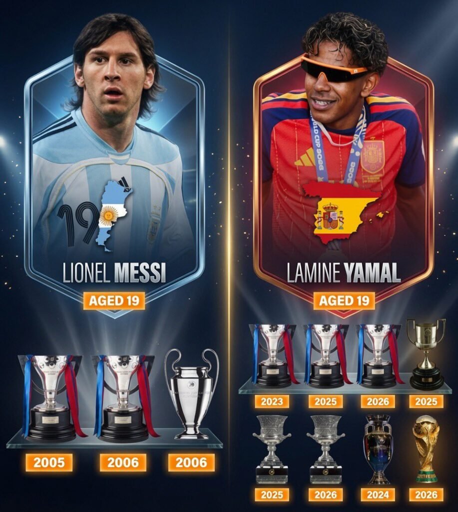 Lamine Yamal's Trophy Haul Draws Messi Comparisons