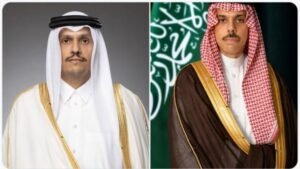 Qatari PM Holds Phone Call with Saudi Foreign Minister