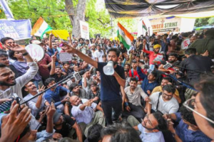 Thousands March Toward Indian Parliament in Delhi Education Protest