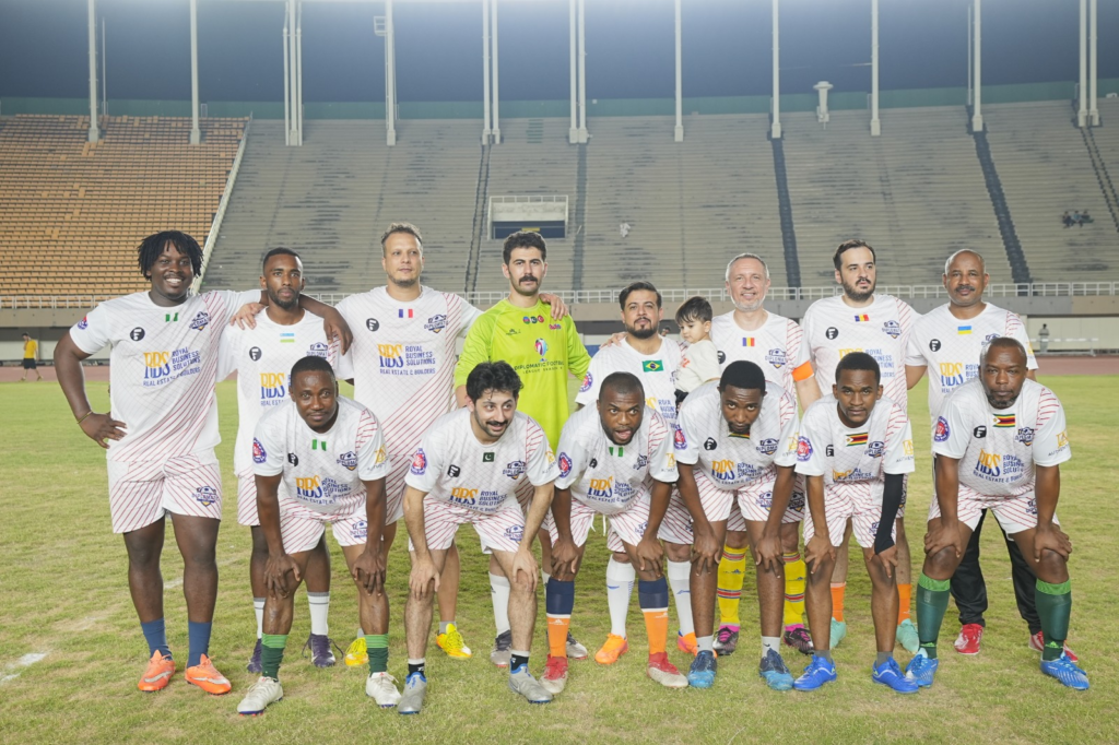 World Cup Celebration Exhibition Football Matches Held at Jinnah Stadium