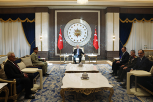 CDF Munir Meets Erdogan Turkish Military Chief In Ankara