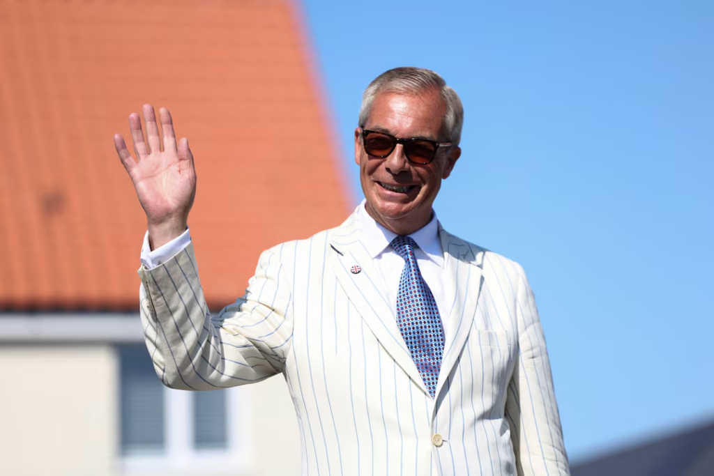 UK Leader Nigel Farage Retains Clacton Seat, Fights Off Count Binface