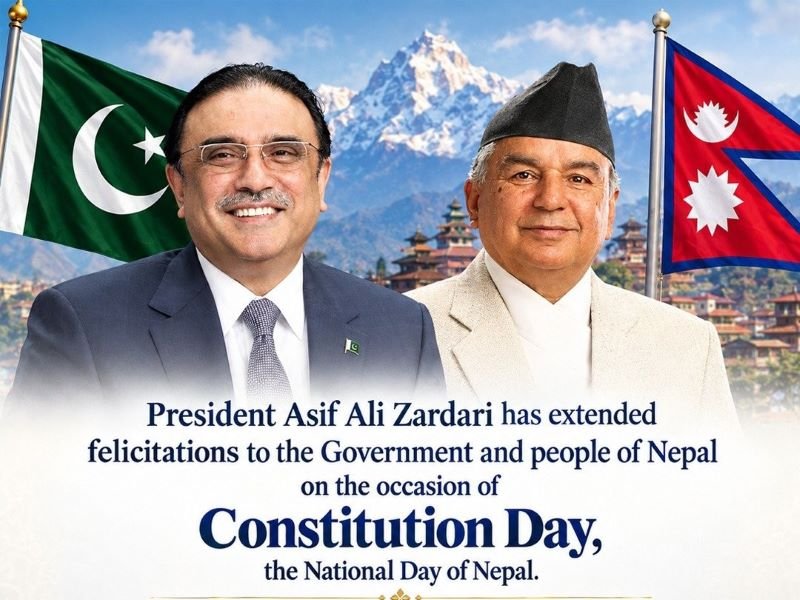 President Congratulates Nepal on Constitution Day, National Day