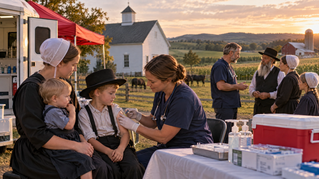 Nurses Go Door to Door to Contain Amish Measles Outbreak