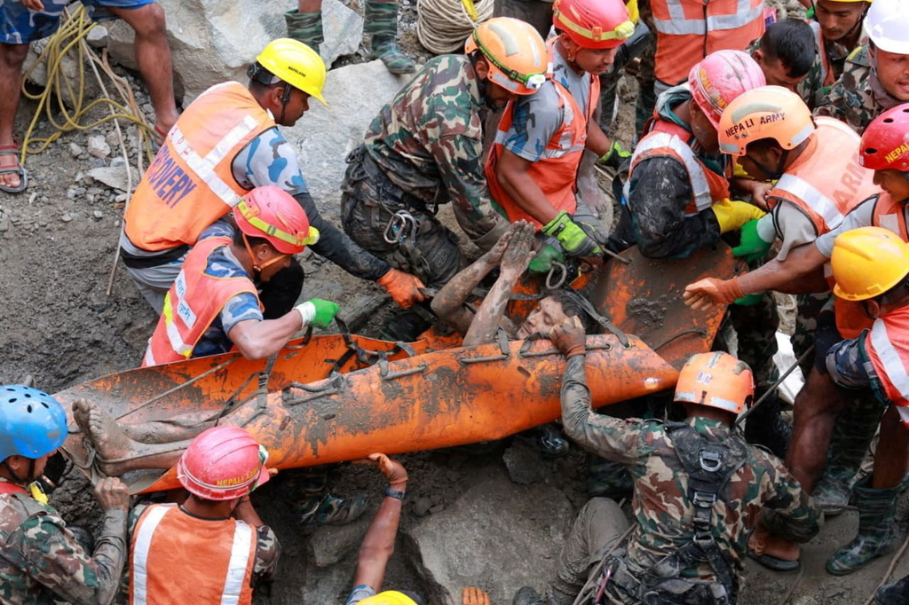 Nepal Rescues Two Workers Trapped in Flooded Tunnel