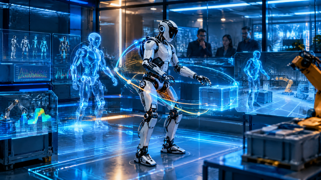 The virtual worlds where robots are trained