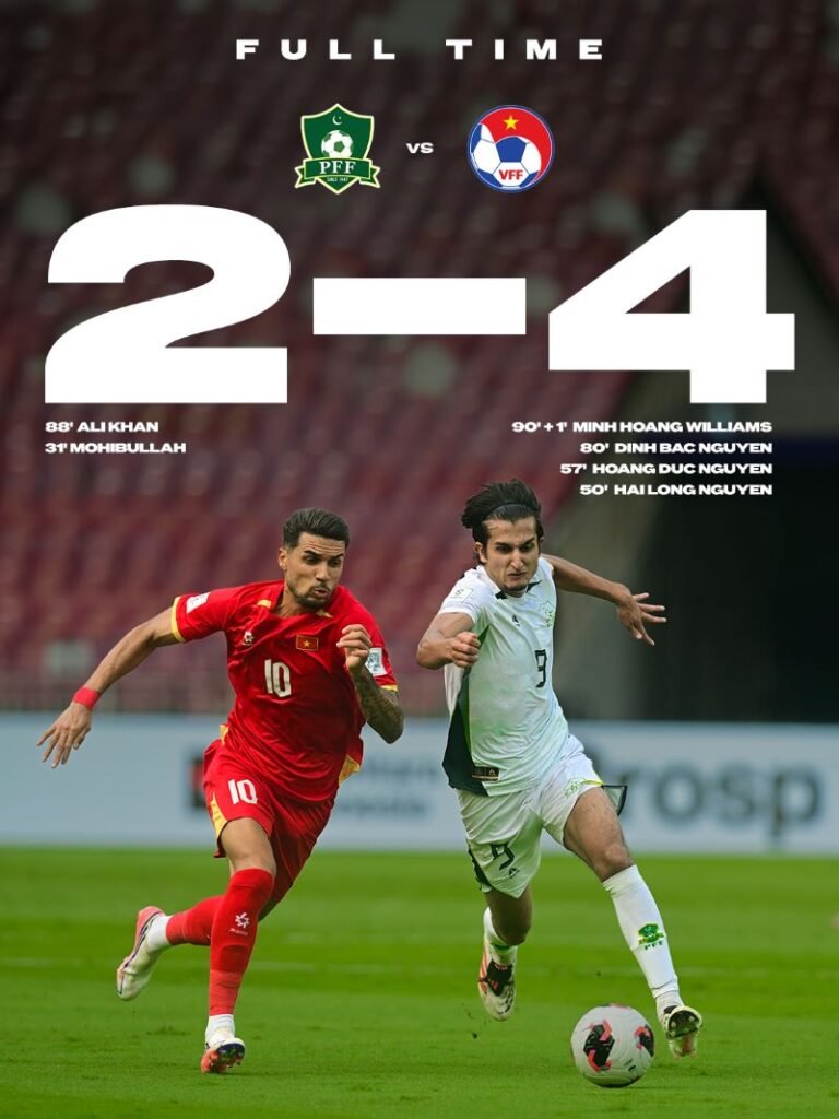 Vietnam beat Pakistan by 4-2 in final FIFA ASEAN Cup