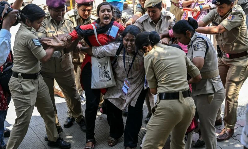Delhi Locks Down as Police Face Abuse Claims Before Rally