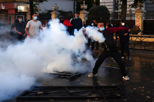 Albania Student Protest Turns Violent Outside Education Ministry