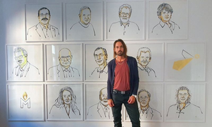 Swedish Artist Draws Nobel Prize Winners Before World Knows Names